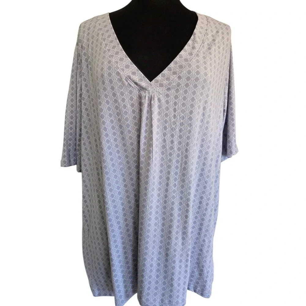 Pajamagram Women's 3X‎ Lavender Pajama Set Pants Shirt Stretch EUC